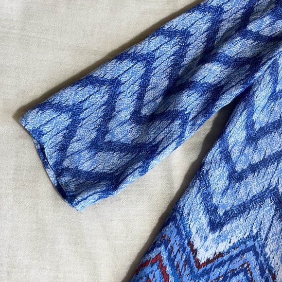 KIM ROGERS  Blue Women’s Top Tunic Sz M - Picture 4 of 10